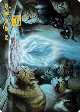 Image for Can't Stay Away Art Card (Gold-Stamped Signature) (56) [Innistrad: Midnight Hunt] - Magic: The Gathering