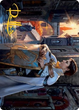 Image for Dennick, Pious Apprentice Art Card (Gold-Stamped Signature) (58) [Innistrad: Midnight Hunt] - Magic: The Gathering