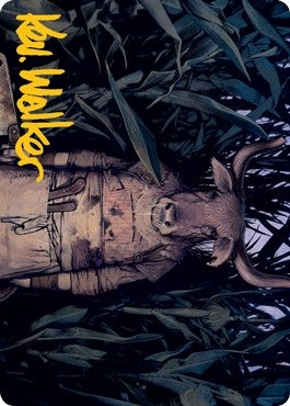 Image for Fleshtaker Art Card (Gold-Stamped Signature) (61) [Innistrad: Midnight Hunt] - Magic: The Gathering