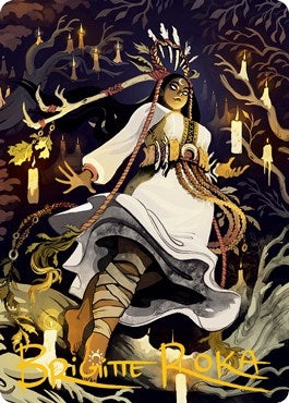 Image for Candlegrove Witch Art Card (76/81) (Gold-Stamped Signature) (76) [Innistrad: Midnight Hunt] - Magic: The Gathering