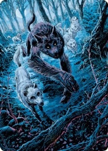 Image for Untamed Pup Art Card (77) [Innistrad: Midnight Hunt] - Magic: The Gathering