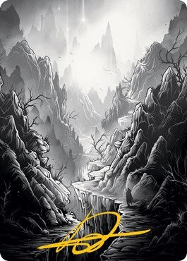 Image for Mountain Art Card (Gold-Stamped Signature) (79) [Innistrad: Midnight Hunt] - Magic: The Gathering