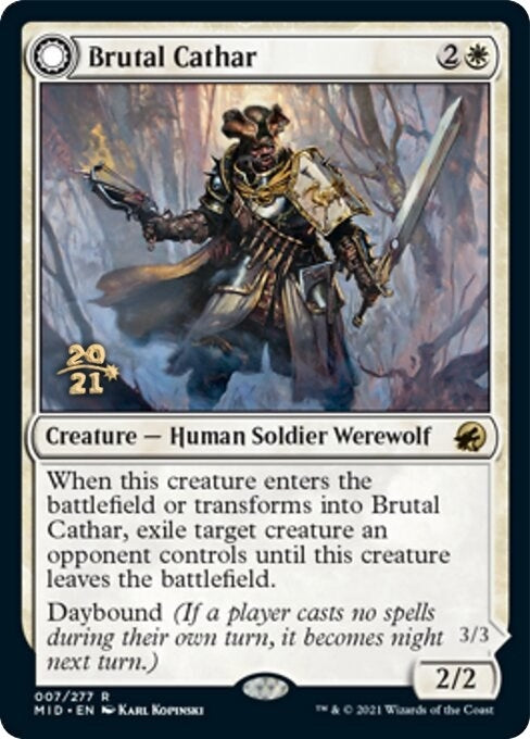 Image for Brutal Cathar (7) [Prerelease Cards] - Magic: The Gathering