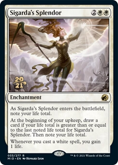 Image for Sigarda's Splendor (33) [Prerelease Cards] - Magic: The Gathering