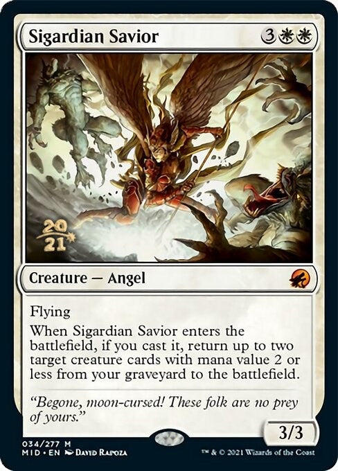 Image for Sigardian Savior (34) [Prerelease Cards] - Magic: The Gathering
