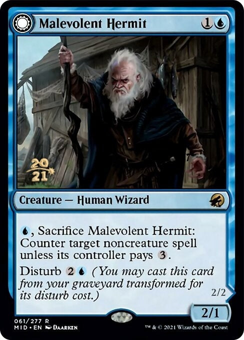 Image for Malevolent Hermit (61) [Prerelease Cards] - Magic: The Gathering