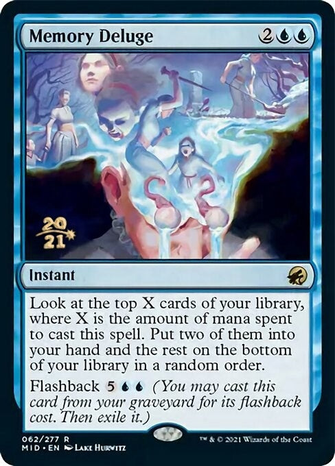 Image for Memory Deluge (62) [Prerelease Cards] - Magic: The Gathering