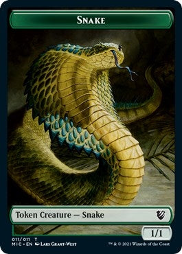 Image for Snake // Spirit Double-Sided Token (11 // 2) [Innistrad: Midnight Hunt] - Magic: The Gathering