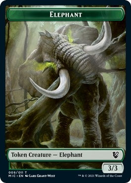 Image for Elephant // Spirit Double-Sided Token (9 // 2) [Innistrad: Midnight Hunt] - Magic: The Gathering