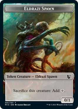 Image for Eldrazi Spawn // Human Soldier Double-Sided Token (1 // 2) [Innistrad: Midnight Hunt] - Magic: The Gathering