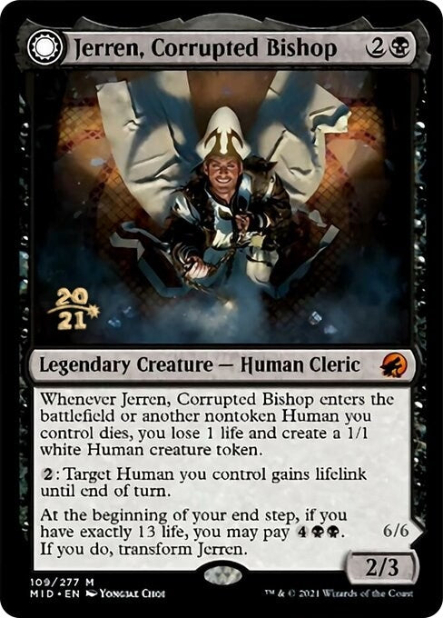 Image for Jerren, Corrupted Bishop (109) [Prerelease Cards] - Magic: The Gathering