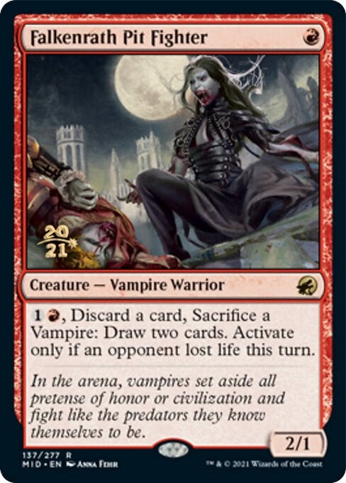 Image for Falkenrath Pit Fighter (137) [Prerelease Cards] - Magic: The Gathering