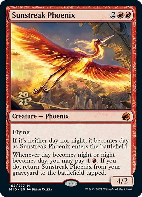 Image for Sunstreak Phoenix (162) [Prerelease Cards] - Magic: The Gathering