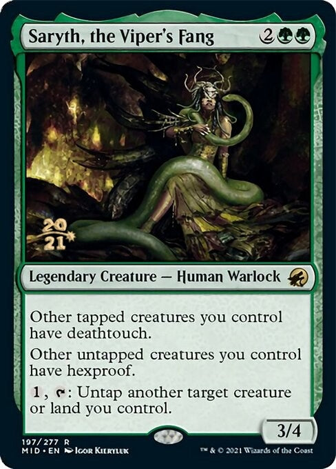 Image for Saryth, the Viper's Fang (197) [Prerelease Cards] - Magic: The Gathering