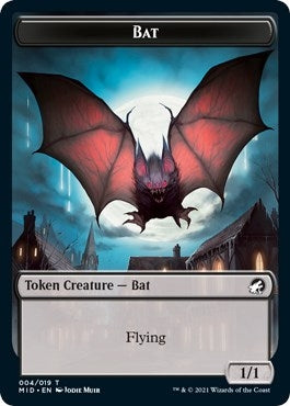 Image for Bat Token (4) [Innistrad: Midnight Hunt] - Magic: The Gathering