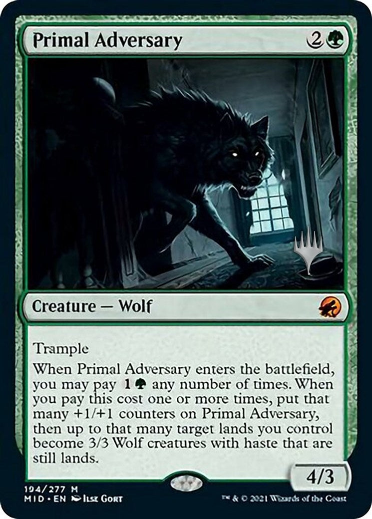 Image for Primal Adversary (194) [Innistrad: Midnight Hunt] - Magic: The Gathering