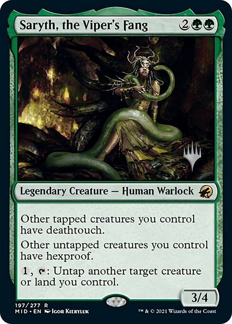 Image for Saryth, the Viper's Fang (197) [Innistrad: Midnight Hunt] - Magic: The Gathering