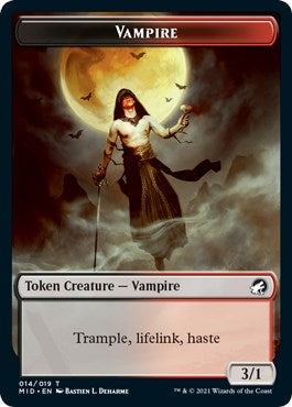 Image for Vampire Token (14) [Innistrad: Midnight Hunt] - Magic: The Gathering