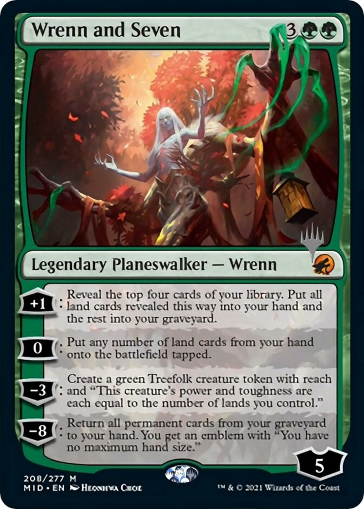 Image for Wrenn and Seven (208) [Innistrad: Midnight Hunt] - Magic: The Gathering
