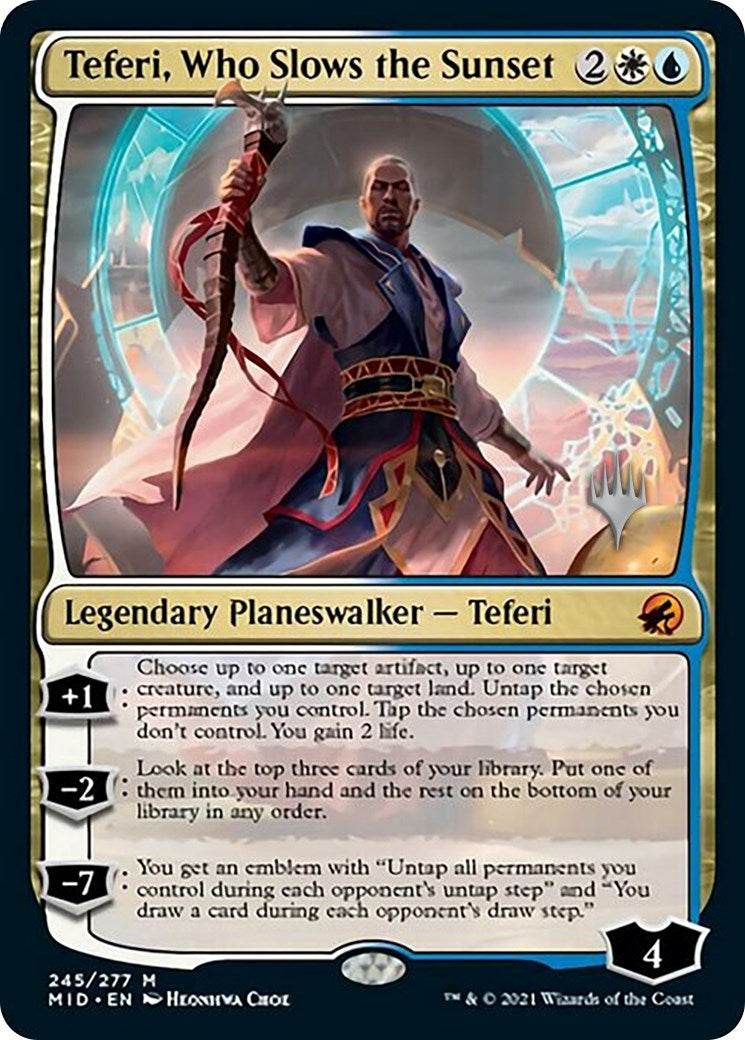 Image for Teferi, Who Slows the Sunset (245) [Innistrad: Midnight Hunt] - Magic: The Gathering