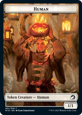 Image for Human // Bird Double-Sided Token (1 // 3) [Innistrad: Midnight Hunt] - Magic: The Gathering