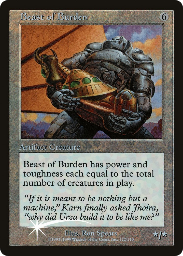 Image for Beast of Burden (No Date) (5) [Prerelease Cards] - Magic: The Gathering