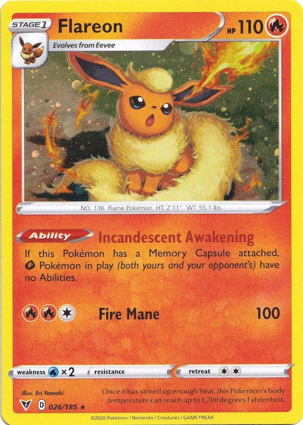 Image for Flareon - 026/185 (Cosmos Holo) (026/185) [Miscellaneous Cards & Products] - Pokemon