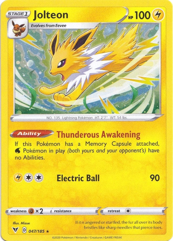 Image for Jolteon - 047/185 (Cosmos Holo) (047/185) [Miscellaneous Cards & Products] - Pokemon