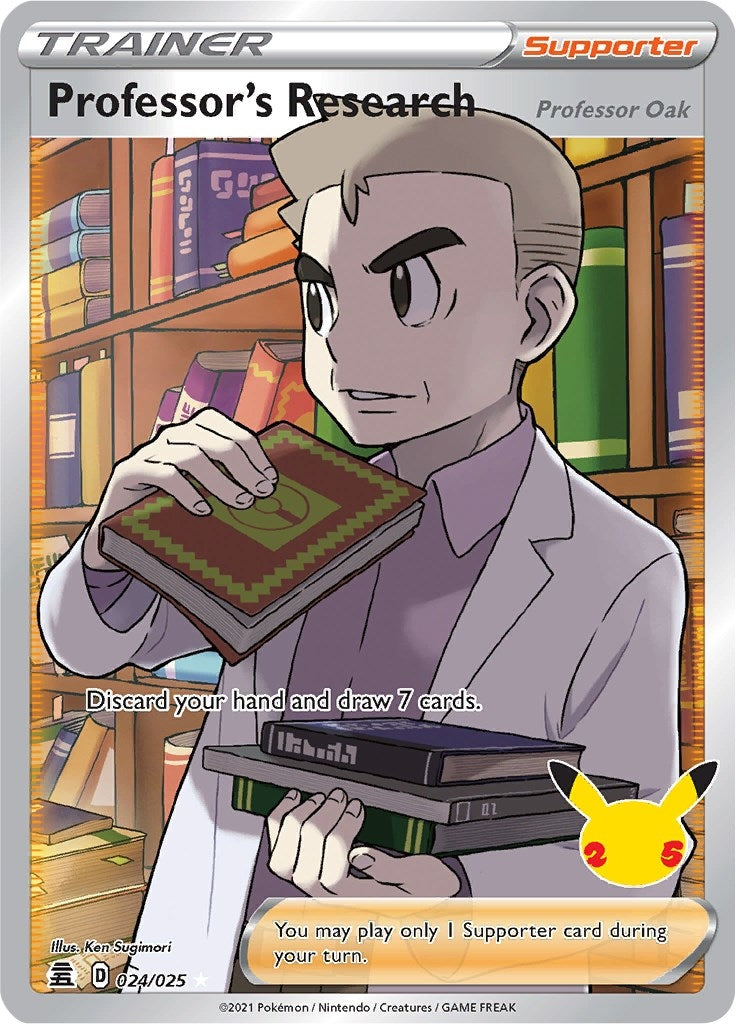 Image for Professor's Research (Full Art) (024/025) [Celebrations] - Pokemon