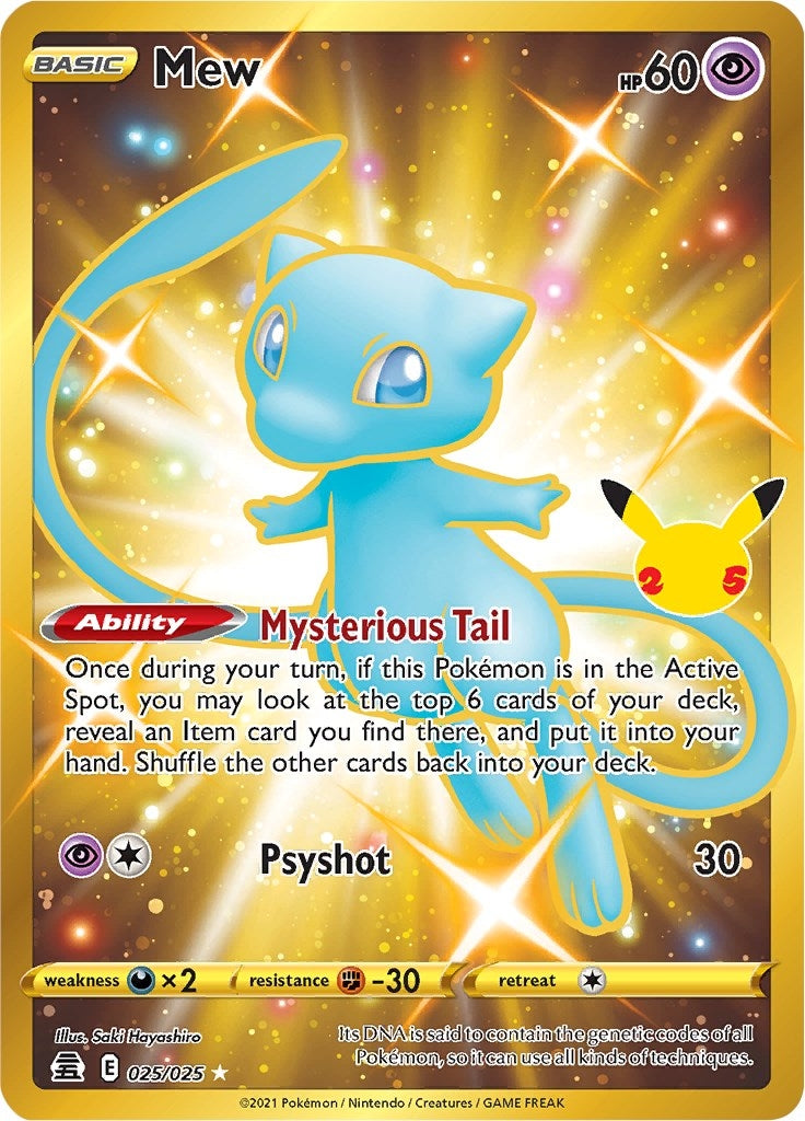 Image for Mew (Secret) (025/025) [Celebrations] - Pokemon