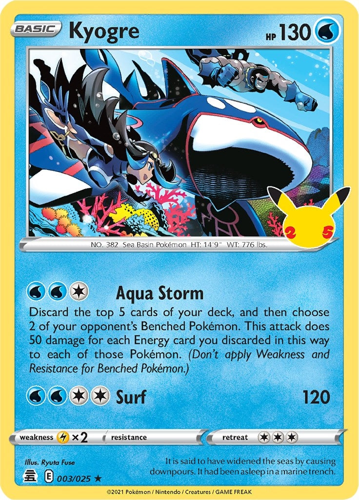 Image for Kyogre (003/025) [Celebrations] - Pokemon