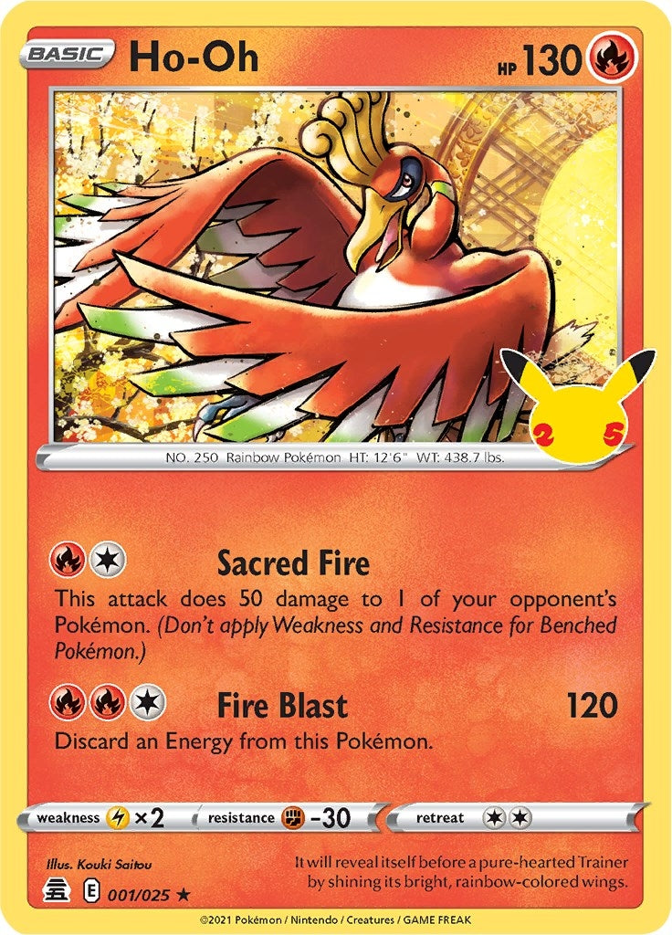 Image for Ho-Oh (001/025) [Celebrations] - Pokemon