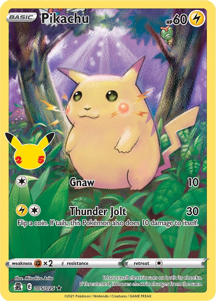 Image for Pikachu (005/025) [Celebrations] - Pokemon