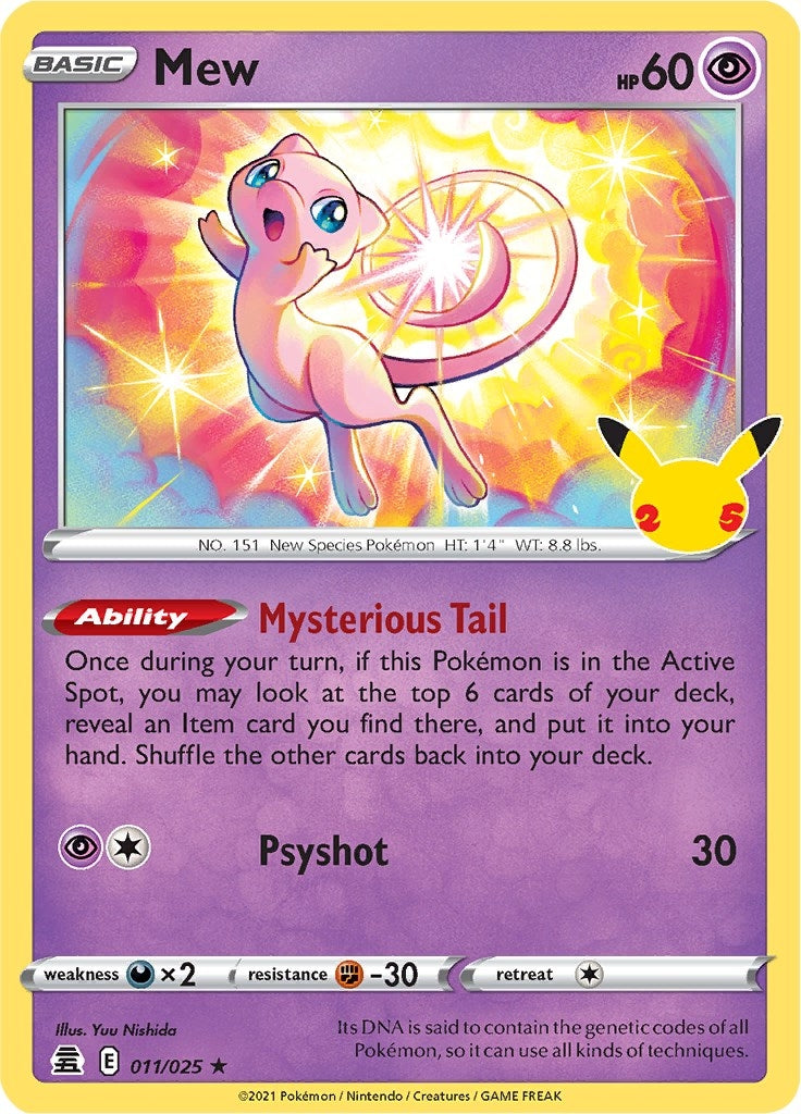 Image for Mew (011/025) [Celebrations] - Pokemon