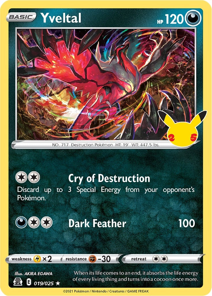 Image for Yveltal (019/025) [Celebrations] - Pokemon