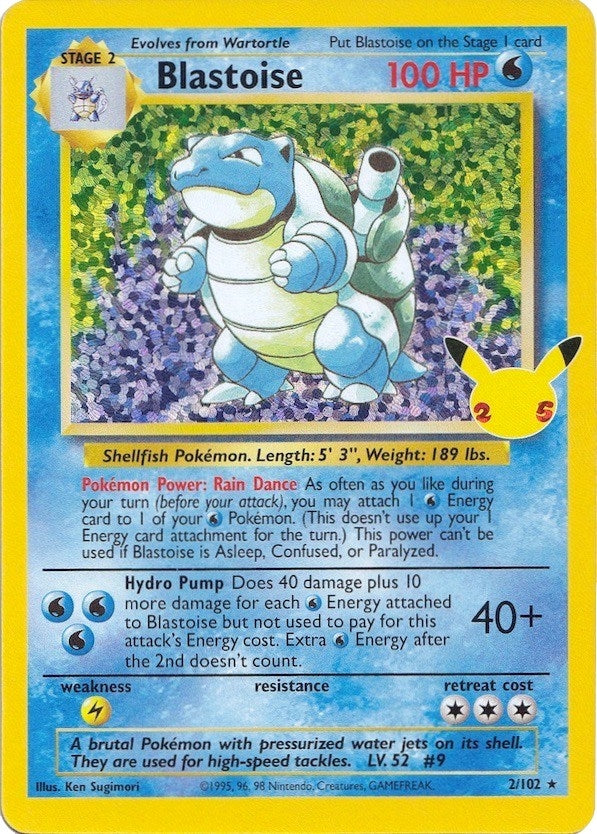 Image for Blastoise (2/102) [Celebrations: Classic Collection] - Pokemon