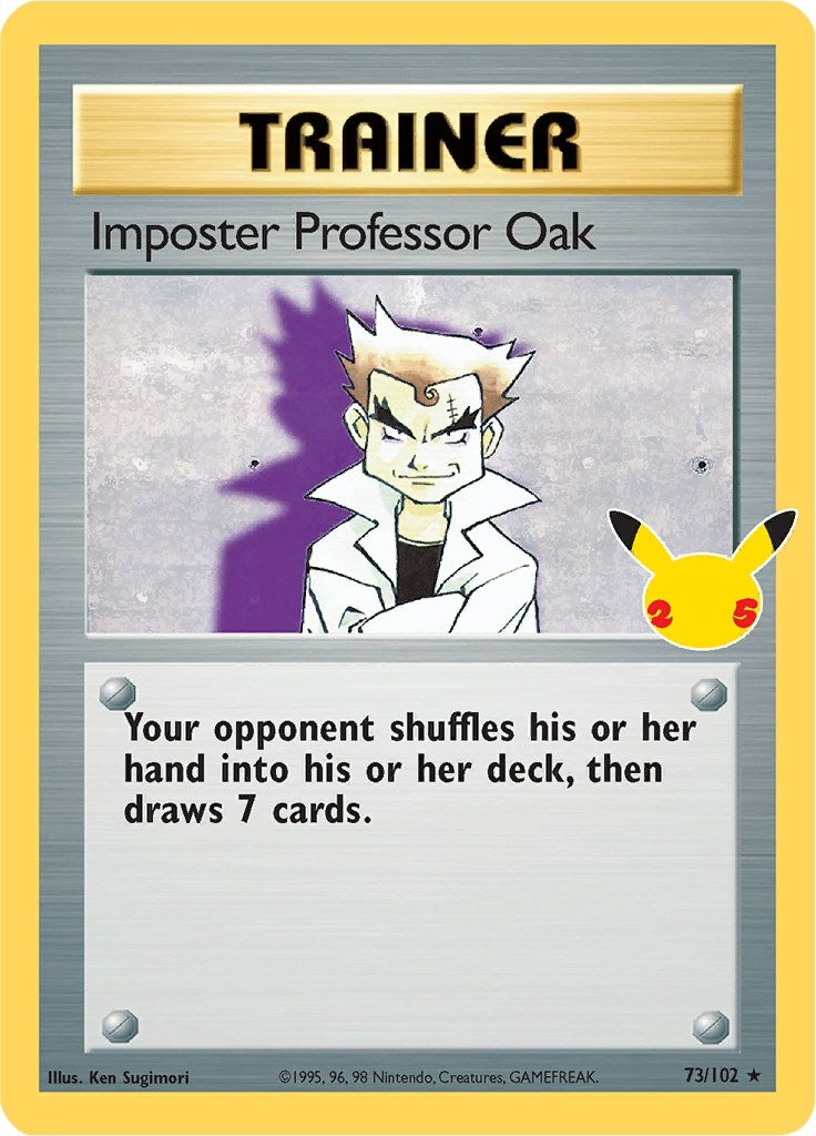 Image for Imposter Professor Oak (73/102) [Celebrations: Classic Collection] - Pokemon