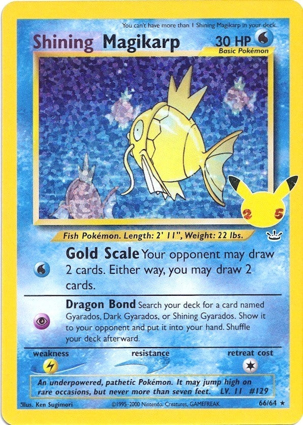 Image for Shining Magikarp (66/64) [Celebrations: Classic Collection] - Pokemon