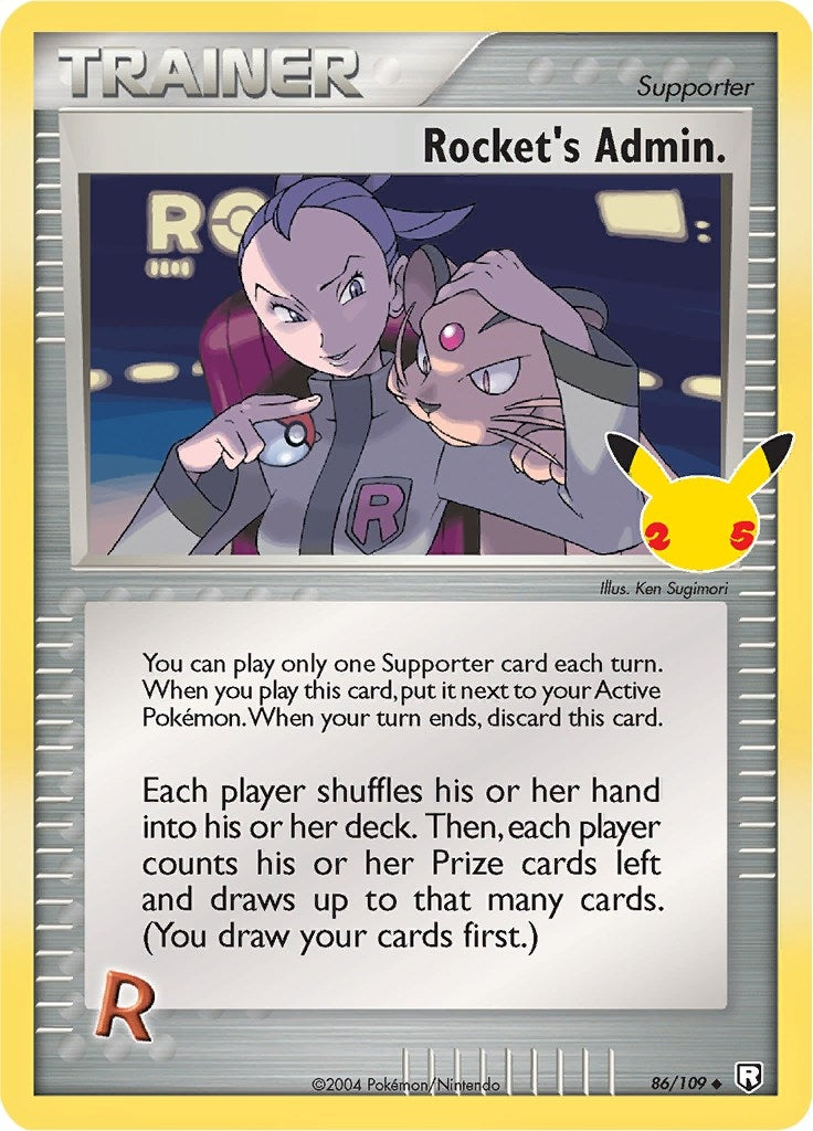 Image for Rocket's Admin. (86/109) [Celebrations: Classic Collection] - Pokemon