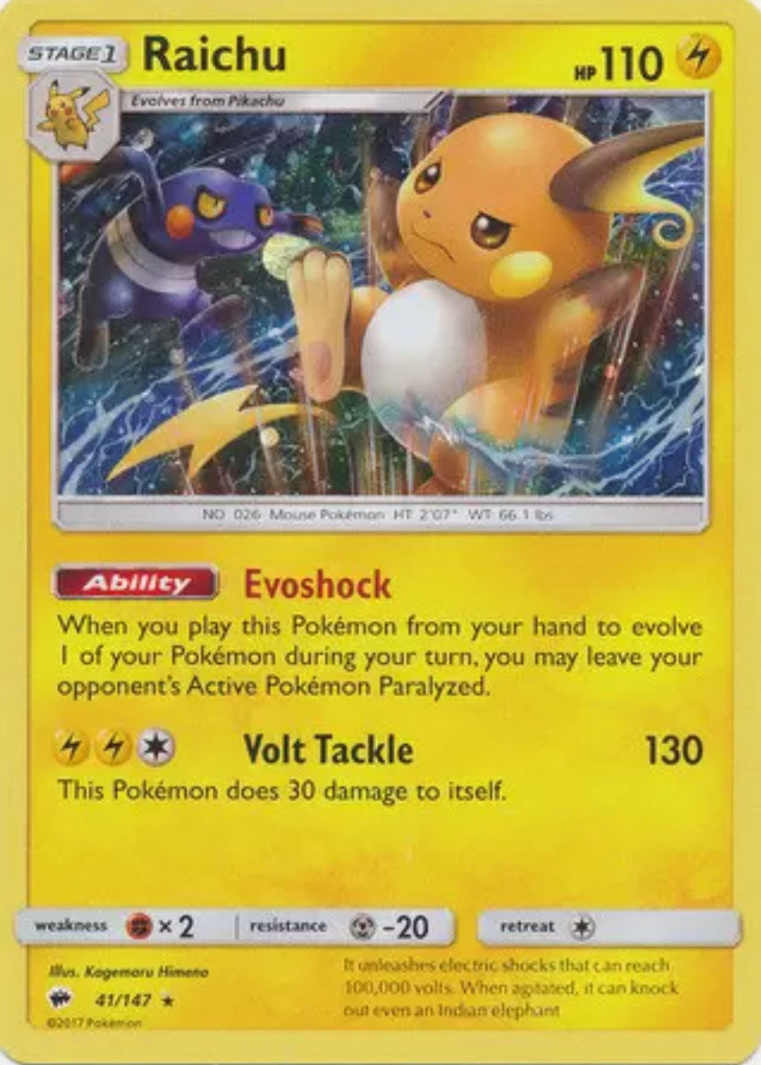 Image for Raichu - 41/147 (Cosmos Holo) (041/147) [Blister Exclusives] - Pokemon