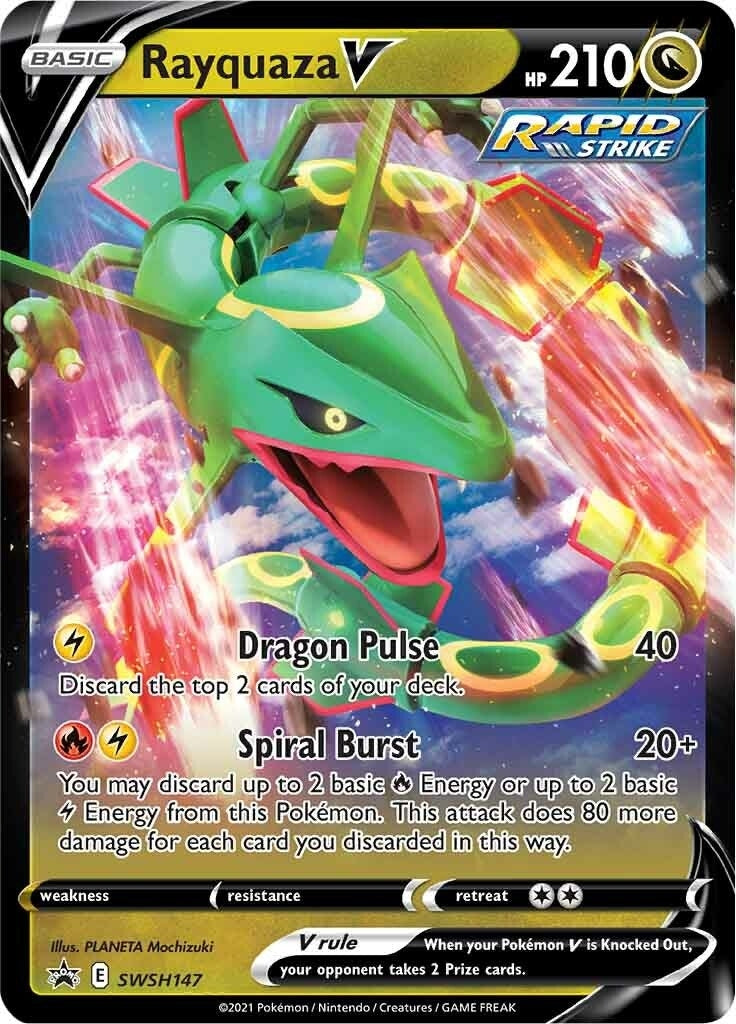 Image for Rayquaza V - SWSH147 (SWSH147) [SWSH: Sword & Shield Promo Cards] - Pokemon