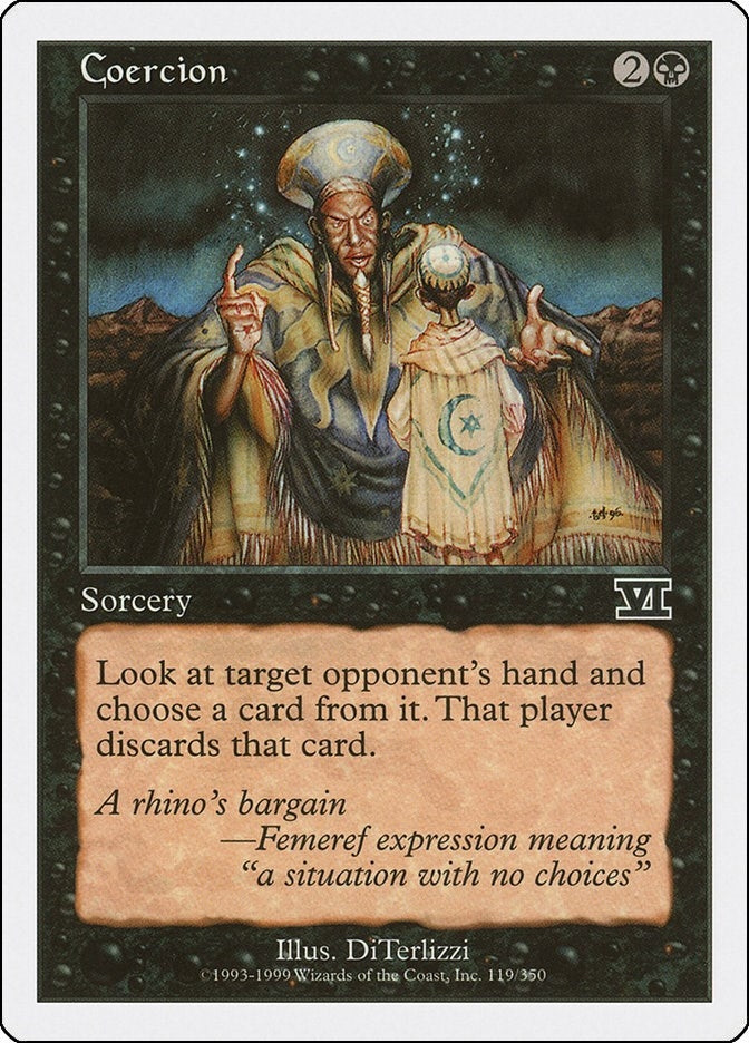 Image for Coercion (119) [Classic Sixth Edition] - Magic: The Gathering