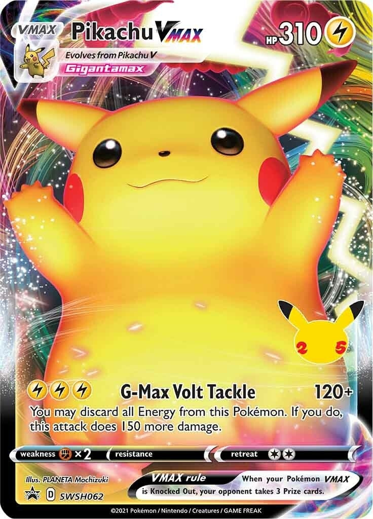 Image for Pikachu VMAX - SWSH062 (SWSH062) [SWSH: Sword & Shield Promo Cards] - Pokemon