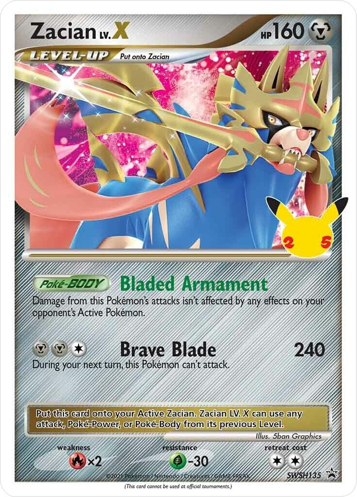Image for Zacian LV. X - SWSH135 (SWSH135) [SWSH: Sword & Shield Promo Cards] - Pokemon