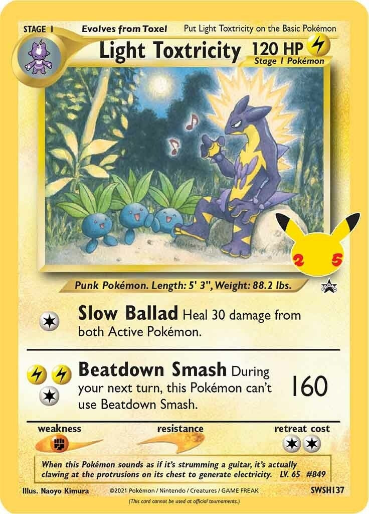Image for Light Toxtricity - SWSH137 (SWSH137) [SWSH: Sword & Shield Promo Cards] - Pokemon