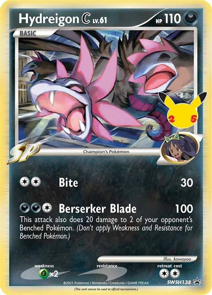 Image for Hydreigon C lv.61 - SWSH138 (SWSH138) [SWSH: Sword & Shield Promo Cards] - Pokemon
