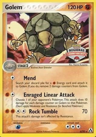 Image for Golem - 6/92 (Regional Championships) (006/092) [League & Championship Cards] - Pokemon