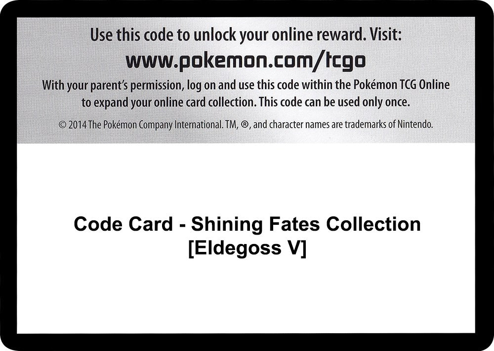 Image for Code Card - Shining Fates Collection [Eldegoss V] [Shining Fates] - Pokemon