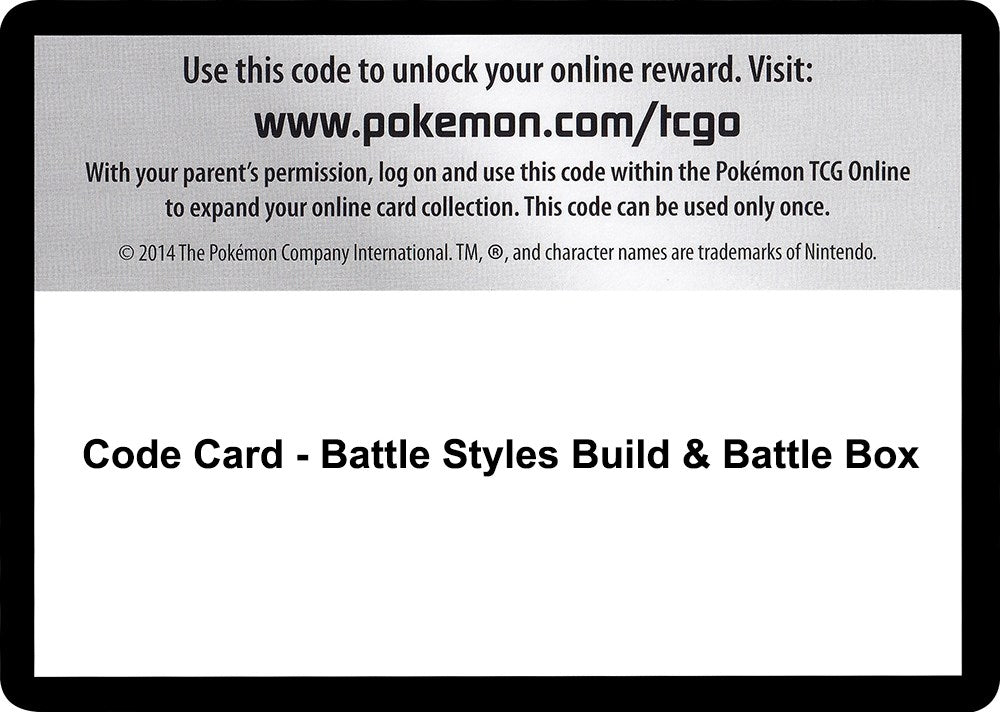 Image for Code Card - Battle Styles Build & Battle Box [SWSH05: Battle Styles] - Pokemon