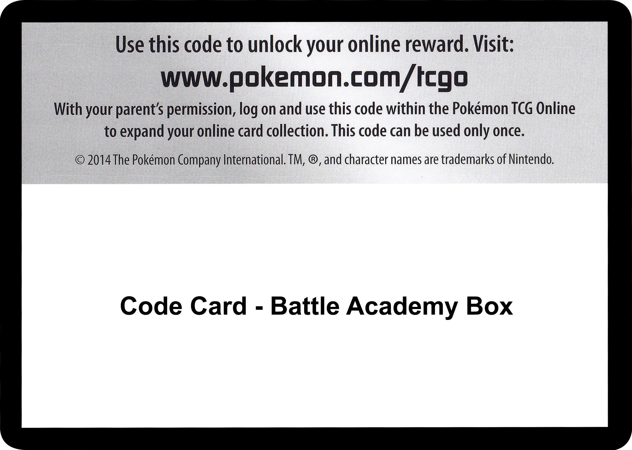 Image for Code Card - Battle Academy Box [Battle Academy] - Pokemon